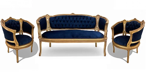 Κλασικό σαλονάκι Λουί Κένζ στυλ (X017)