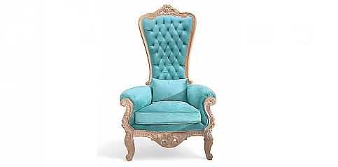 Λουϊ Κένζ πολυθρόνα θρόνος σε βελούδο (D02V-B)