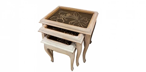 Ζιγκόν τραπεζάκια (D015) 3τμχ Ζιγκόν τραπεζάκια (D015) 3τμχ