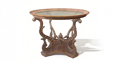 Έπιπλο εισόδου τύπου “Louis Quinze" σκαλιστό (0017A)