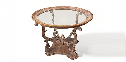 Έπιπλο εισόδου τύπου “Louis Quinze" σκαλιστό (0017A)