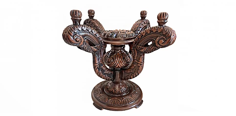 Ξυλόγλυπτη βάση τραπεζιού (X001)