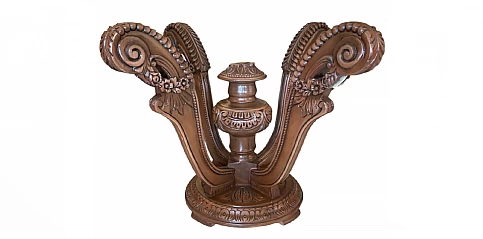 Ξυλόγλυπτη βάση τραπεζιού (X002)