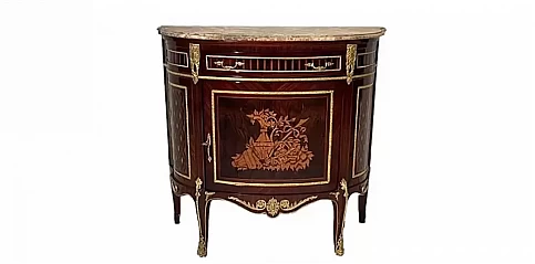 Μπαγιού Louis Quinze ημικυκλικό με Καμπύλες Γραμμές  παλίσανδρος (1508)