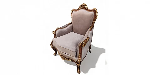 Λουϊ Κένζ πολυθρόνα κλασική σε Γαλλικό στυλ (0012)