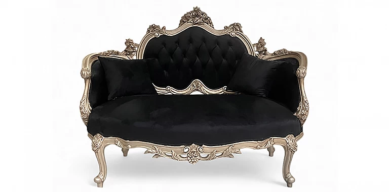 Διθέσιος Καναπές με Σκάλισμα Μοντέρνο Μπαρόκ (SHEMA)- ΣΑΛΟΝΑΚΙ Louis XV