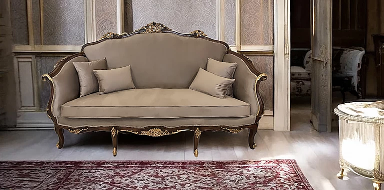 Κλασικός καναπές στυλ Λουί Κένζ (3026)- ΣΑΛΟΝΑΚΙ Louis XV
