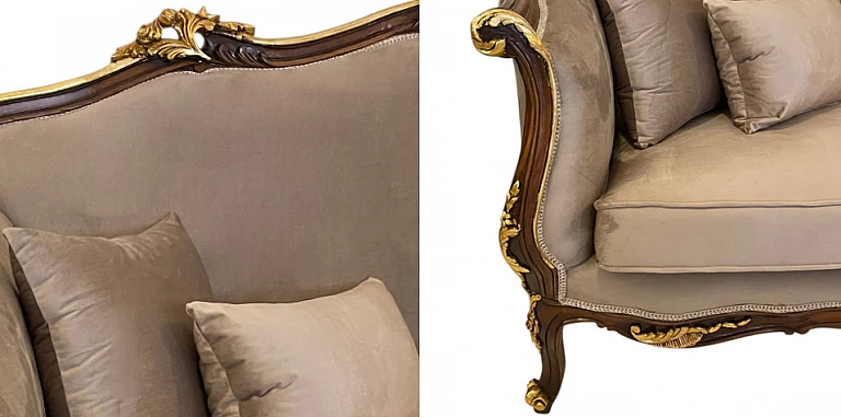 Κλασικός καναπές στυλ Λουί Κένζ (3026)- ΣΑΛΟΝΑΚΙ Louis XV