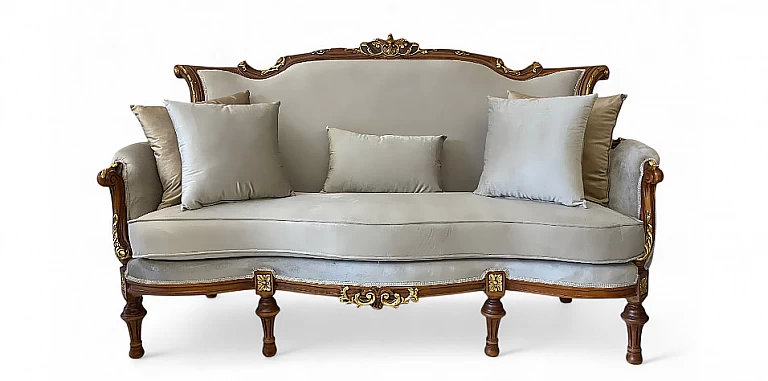 Κλασικό σετ σαλονάκι στυλ Λουί Κένζ (KING)- ΣΑΛΟΝΑΚΙ Louis XV