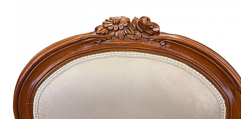 Καρέκλα Τραπεζαρίας Κλασική σε Λευκό Βελούδο (OVFL) ΠΟΛΥΘΡΟΝΕΣ ΚΛΑΣΙΚΕΣ LOUIS XV