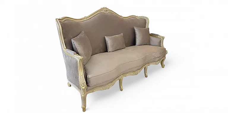 Κλασσικός καναπές στυλ Λουί Κένζ (M010)- ΣΑΛΟΝΑΚΙ Louis XV