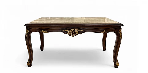 Κλασικό τραπεζάκι σαλονιού με μάρμαρο (0026)