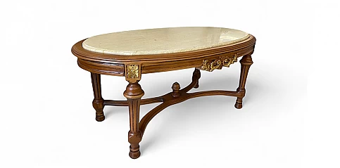 Κλασικό τραπεζάκι σαλονιού με μάρμαρο (KING)