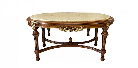 Κλασικό τραπεζάκι σαλονιού με μάρμαρο (KING)