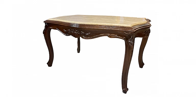 Κλασικό τραπεζάκι σαλονιού με μάρμαρο (K010) ΤΡΑΠΕΖΑΚΙΑ ΣΑΛΟΝΙΟΥ Louis XV