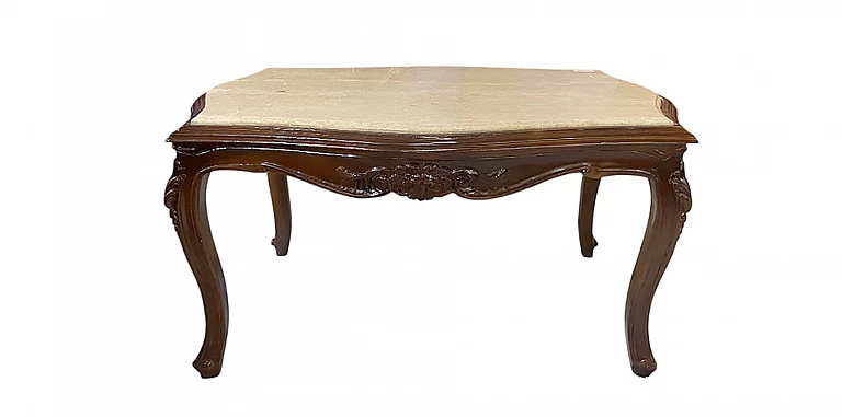 Κλασικό τραπεζάκι σαλονιού με μάρμαρο (K010) ΤΡΑΠΕΖΑΚΙΑ ΣΑΛΟΝΙΟΥ Louis XV