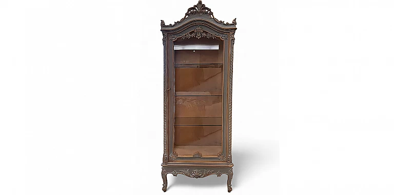 Βιτρίνα κλασική εποχής Λουί Κένζ (G001)-ΒΙΤΡΙΝΕΣ ΚΛΑΣΙΚΕΣ LOUIS XV