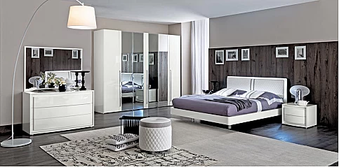 Κρεβάτι διπλό μοντέρνο Dama (Bianca) (160Χ200)