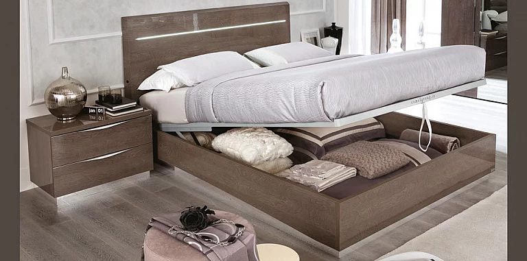 Κρεβάτι υπέρδιπλο με αποθηκευτικό χώρο Platinum (PLAS18) ΚΡΕΒΑΤΙ