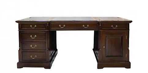 Γραφείο Αγγλίας μασίφ μαόνι και δερμάτινη επιφάνεια (190K) Γραφείο Αγγλίας μασίφ μαόνι και δερμάτινη επιφάνεια (190K)