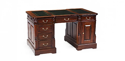 Γραφείο κλασικό Αγγλίας με δερμάντινη επιφάνεια (150M) Γραφείο κλασικό Αγγλίας με δερμάντινη επιφάνεια (150M)