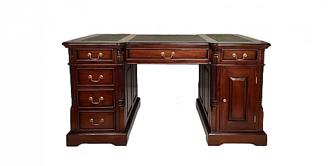Γραφείο κλασικό Αγγλίας με top σε γνήσιο δέρμα (10DM) Γραφείο κλασικό Αγγλίας με top σε γνήσιο δέρμα (10DM)