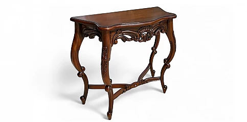 Kλασική κονσόλα σε μασίφ μαόνι (T134)