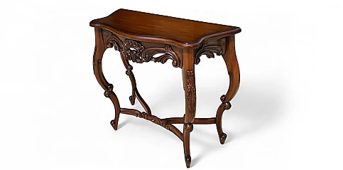 Kλασική κονσόλα σε μασίφ μαόνι (T134)