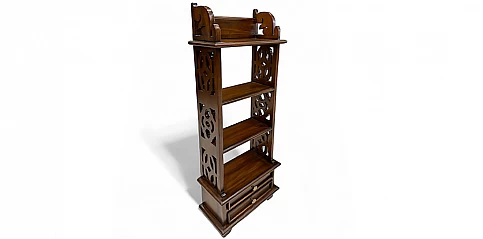 Ραφιέρα στενή μαόνι VILLAGE (S004) Ραφιέρα στενή μαόνι VILLAGE (S004)