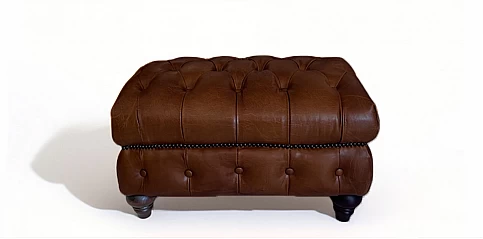 Δερμάτινο σκαμπό υποπόδιο (209801)