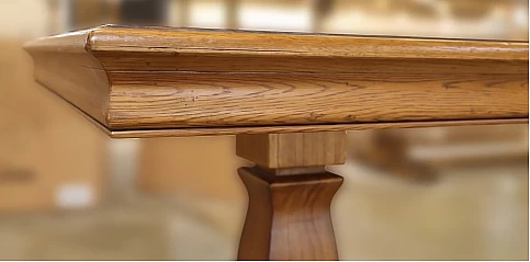 Τραπέζι Μοναστηριακό-Ρουστίκ Μασίφ Ξύλο με Επιφάνεια σε Παρκέ (DT06210)