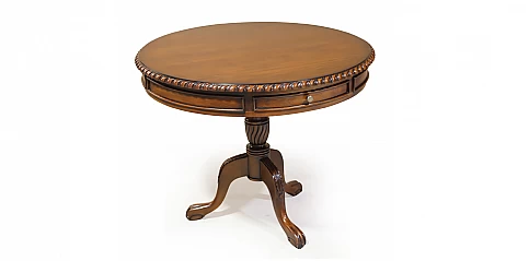 Τραπεζάκι λάμπας μασίφ μαόνι (T513)