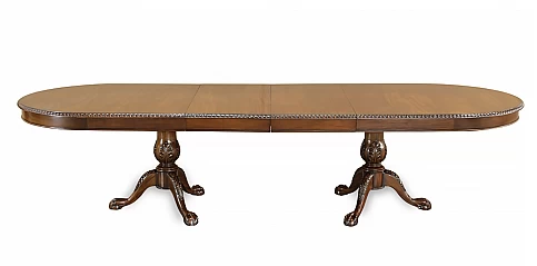 Οβάλ τραπέζι τραπεζαρίας μασίφ επεκτεινόμενο (D040B)