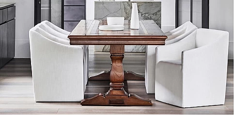 Τραπέζι τραπεζαρίας ρουστίκ CENTURIAN (DT06-325)