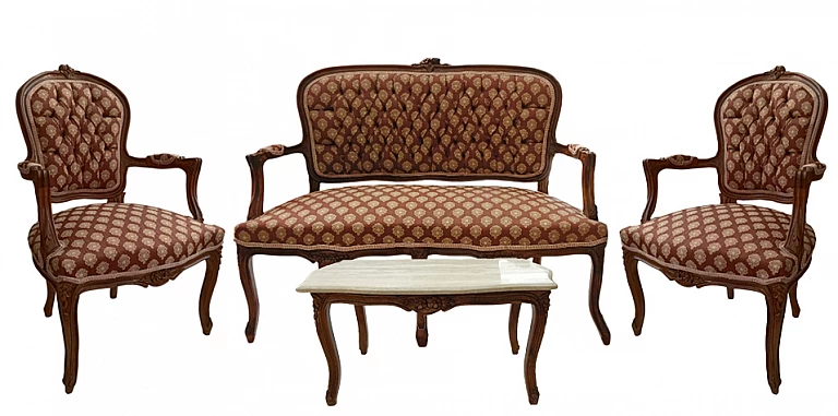 Κλασικό σαλονάκι Λουί Κένζ στυλ (1102) ΣΑΛΟΝΑΚΙ Louis XV