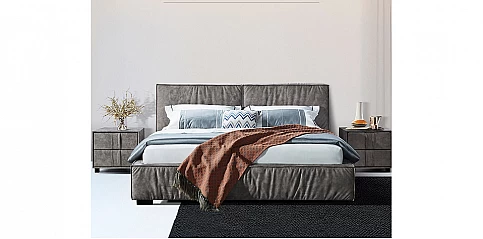 Κρεβάτι διπλό υφασμάτινο (GB296) (160Χ200)