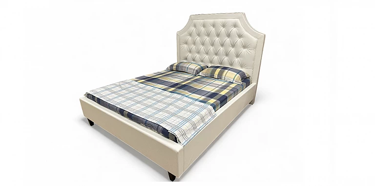 Κρεβάτι διπλό με καπιτονέ κεφαλάρι (K110AD) (160Χ200) ΚΡΕΒΑΤΙ