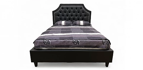 Κρεβάτι διπλό με καπιτονέ σχέδιο (K110MD) (160Χ200)