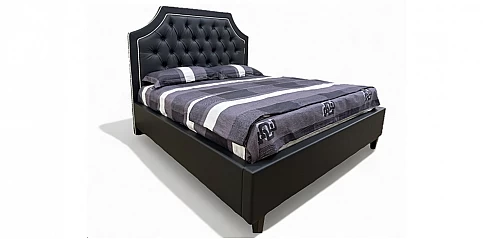 Κρεβάτι διπλό με καπιτονέ σχέδιο (K110MD) (160Χ200)