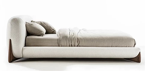 Κρεβάτι Διπλό Μπουκλέ Ύφασμα (K369) (160Χ200)