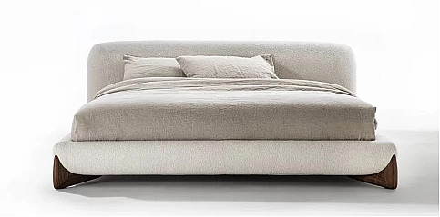 Κρεβάτι Διπλό Μπουκλέ Ύφασμα (K369) (160Χ200)