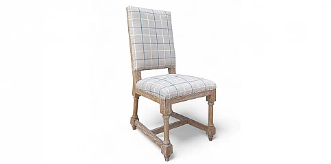 Καρέκλα Country σε Καρό Ύφασμα (131K2)