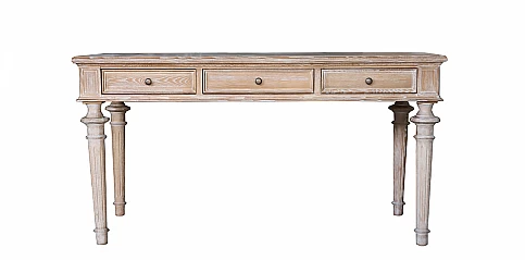 Γραφείο ρουστίκ σε φυσικό ξύλο (T204)