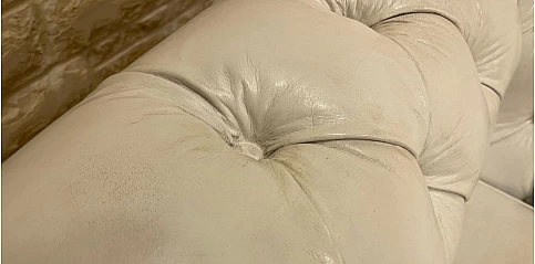 Gymnasium Chesterfield καναπές 240 cm Dirty white