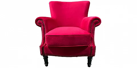 Πολυθρόνα σαλονιού σε ματ βελούδο (1612)