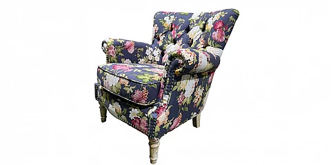 Πολυθρόνα σαλονιού χειροποίητη floral (1681K)
