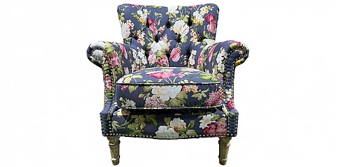 Πολυθρόνα σαλονιού χειροποίητη floral (1681K)