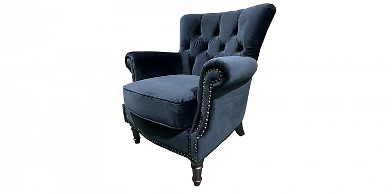 Πολυθρόνα σαλονιού χειροποίητη με καπιτονέ πλάτη (1629K) ΠΟΛΥΘΡΟΝΕΣ / ΜΠΕΡΖΕΡΕΣ