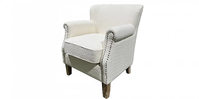 Πολυθρόνα σαλονιού σε ζαχαρί μπουκλέ ύφασμα (1402) ΠΟΛΥΘΡΟΝΕΣ / ΜΠΕΡΖΕΡΕΣ
