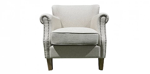 Πολυθρόνα σαλονιού σε λινό ύφασμα (1499)